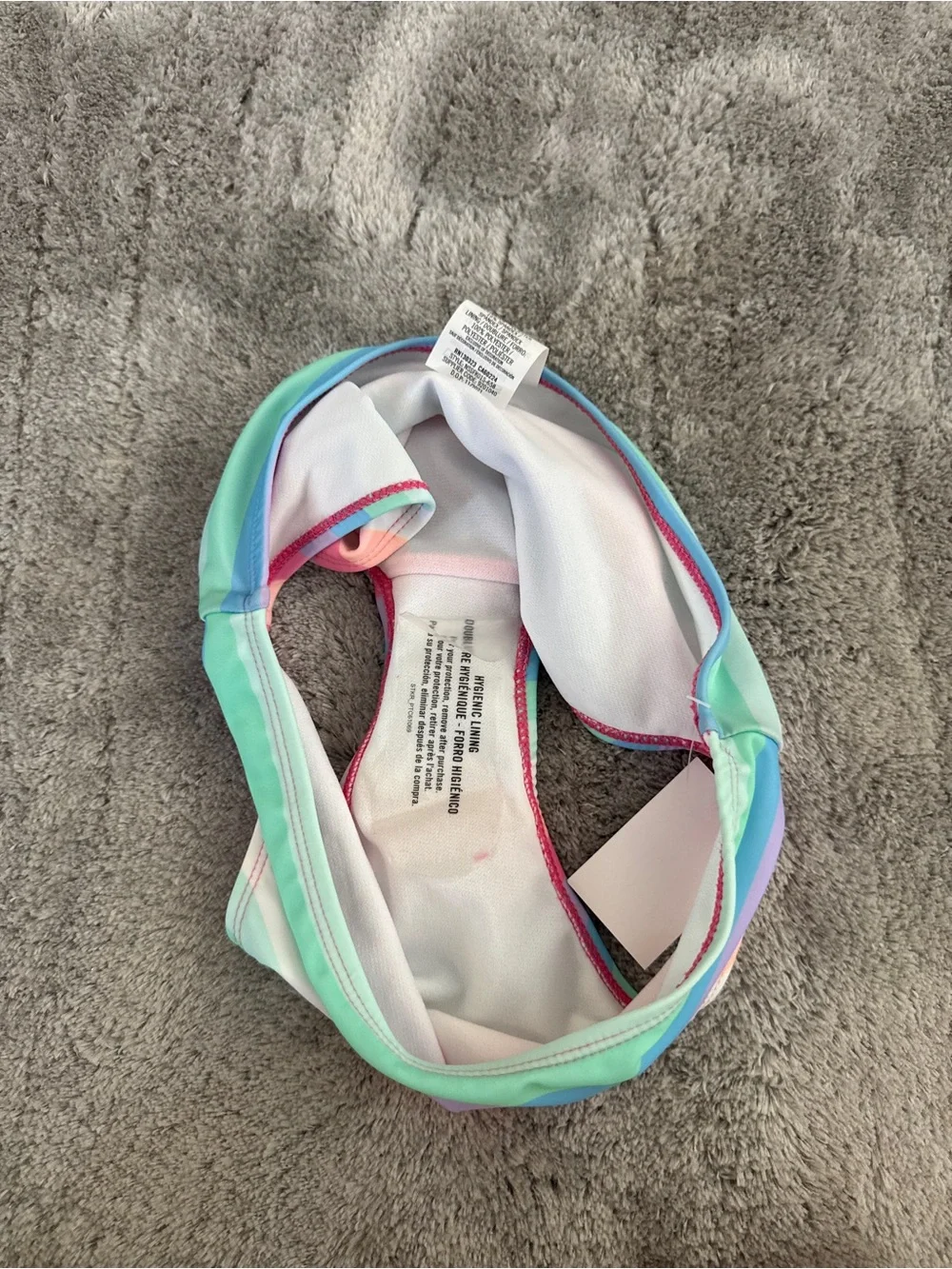 Nautica Rainbow Striped Sunset Rashguard & Bottom Swim Set